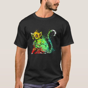 Splash Ring tailed Lemur Madagascar cute Lemurs T-Shirt