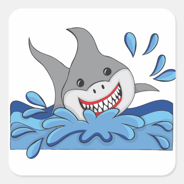 Splash Shark Sticker (Front)