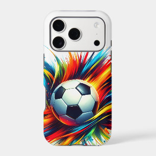 Splash Soccer Ball Futuristic Football Abstract