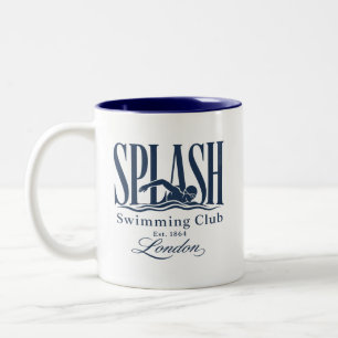Splash Swimming Club London Est 1864 Two-Tone Coffee Mug