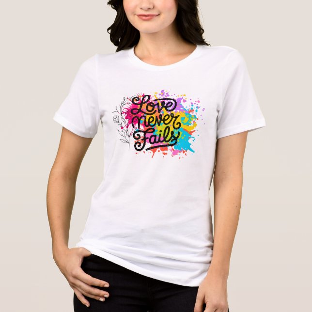 Splash t-shirt Tri-Blend shirt (Front)