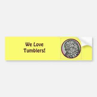 Splash Tumbler Pigeon Circle Bumper Sticker