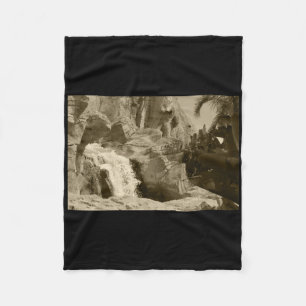 Splash Water Feature Benidorm Tint Sticker  Fleece Blanket