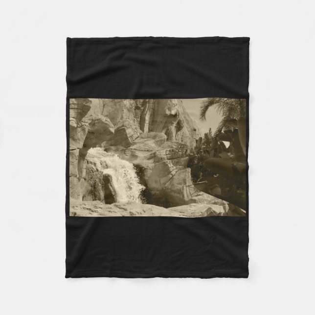 Splash Water Feature Benidorm Tint Sticker  Fleece Blanket (Front)