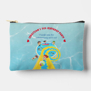 Splash Water Park Summer Waterslide Birthday Party Accessory Pouch