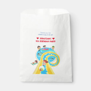 Splash Water Park Summer Waterslide Birthday Party Favour Bags