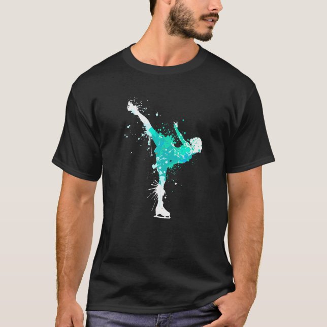Splash Wintersport Ice Dance Figure skating girl T-Shirt (Front)