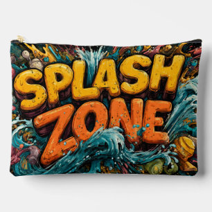 "Splash Zone" Vibrant and Playful Graphic Art Accessory Pouch