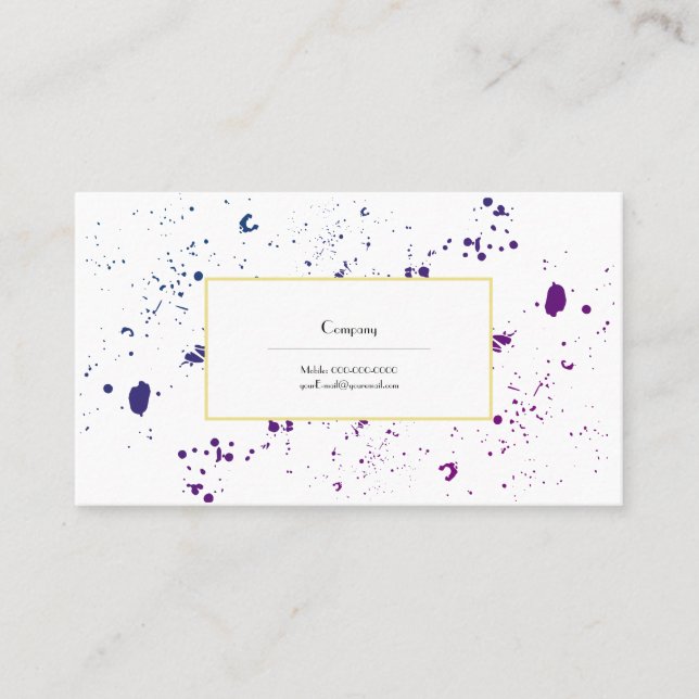 Splashes Business Card (Front)