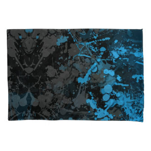 Splashes, Lines, and Vibrant Chaos Pillowcase