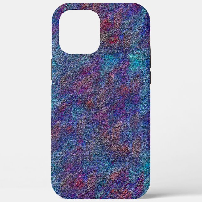 Splashes of leftover spray paint cyan and red  Case-Mate iPhone case (Back)