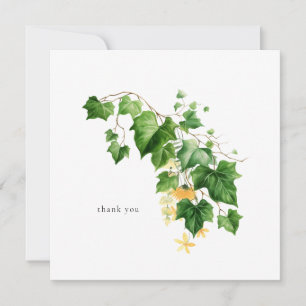 Splashes of Spring Watercolor Personalised Square Thank You Card
