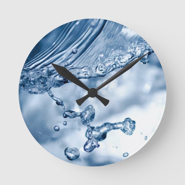 Splashing Art Round Clock (Front)