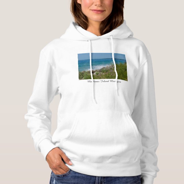 Splashing At Mackinac Hoodie (Front)