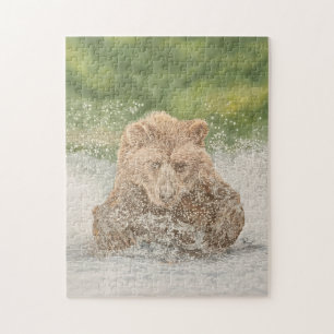 Splashing Bear Jigsaw Puzzle