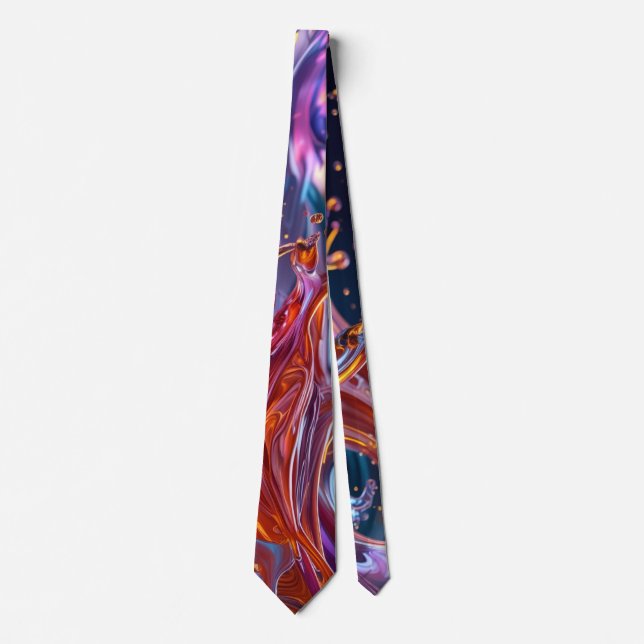 Splashing Color Liquids Tie (Front)