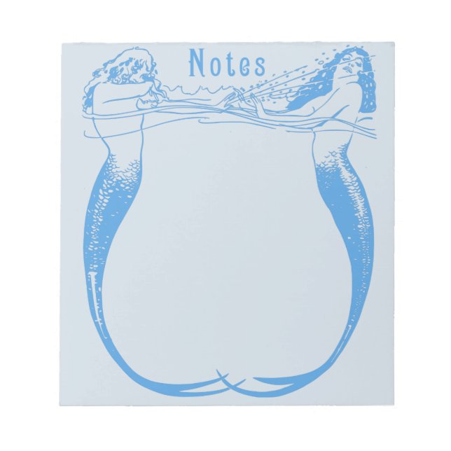 Splashing Mermaids Notepad (Front)