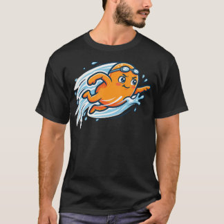 Splashing Orange Summer Vibes Pool T-Shirt