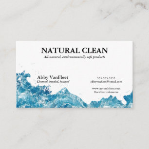 Splashing Water Cleaning Service Pool Spa Business Card