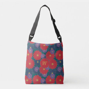 Splashy Fall Floral All-Over-Print Bag