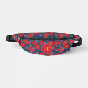 Splashy Fall Floral Bum Bags