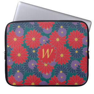 Splashy Fall Floral Laptop Sleeve
