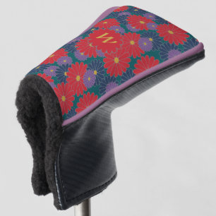 Splashy Fall Floral Putter Cover