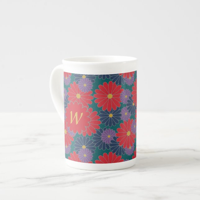 Splashy Fall Floral Speciality Mug (Front Left)
