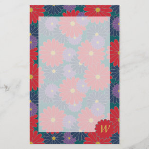 Splashy Fall Floral Stationery