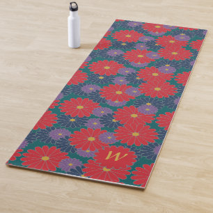 Splashy Fall Floral Yoga Mat