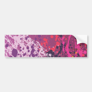 Splat background bumper sticker