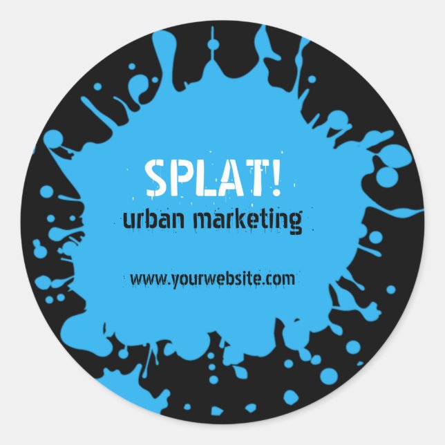 Splat! Blue Sticker (Front)