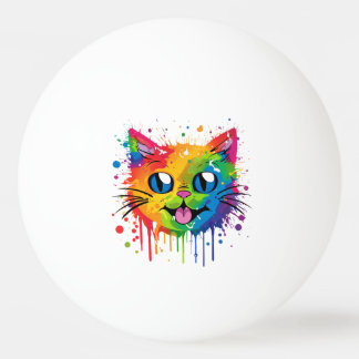 Splat Cat Pride Ping Pong Ball