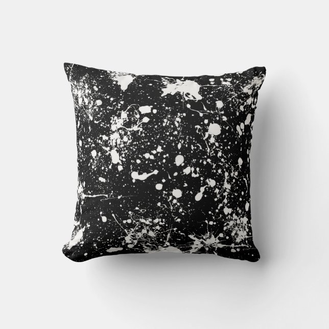 Splatter Art Pattern Cushion (Front)