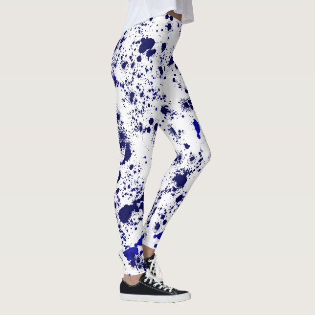Splatter - Blue Leggings (Right)