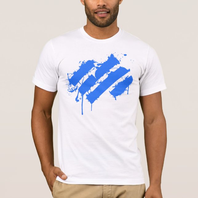 Splatter blue T-Shirt (Front)