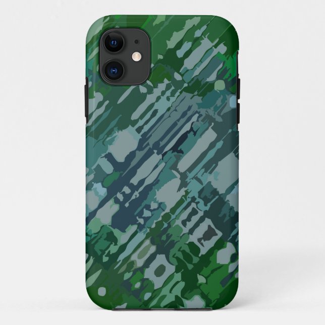 Splatter Design - green blue camouflage Case-Mate iPhone Case (Back)