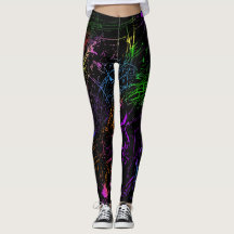 Splatter design leggings