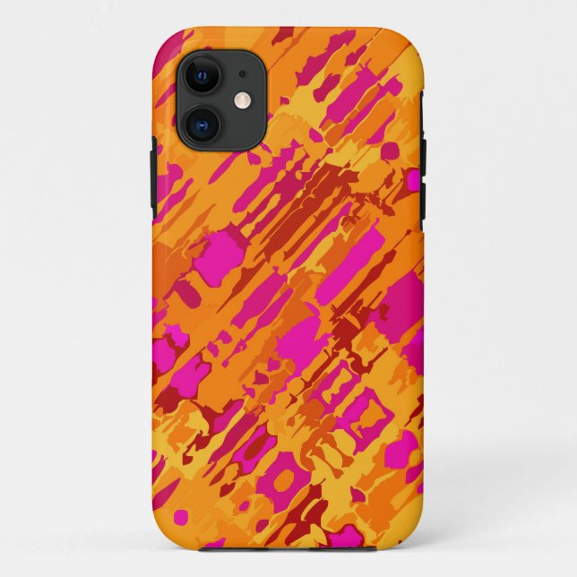 Splatter Design - orange pink Case-Mate iPhone Case (Back)