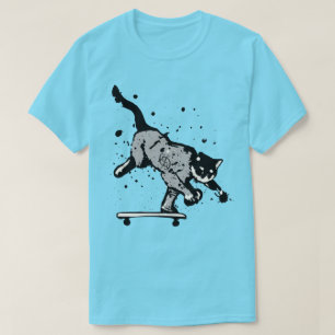 Splatter Graphic Skateboard T-Shirt