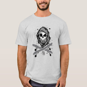 Splatter Graphic Skateboard T-Shirt