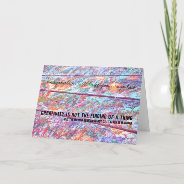 SPLATTER Greeting Card (Front)