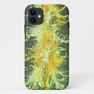 Splatter Grunge Design - yellow green Case-Mate iPhone Case