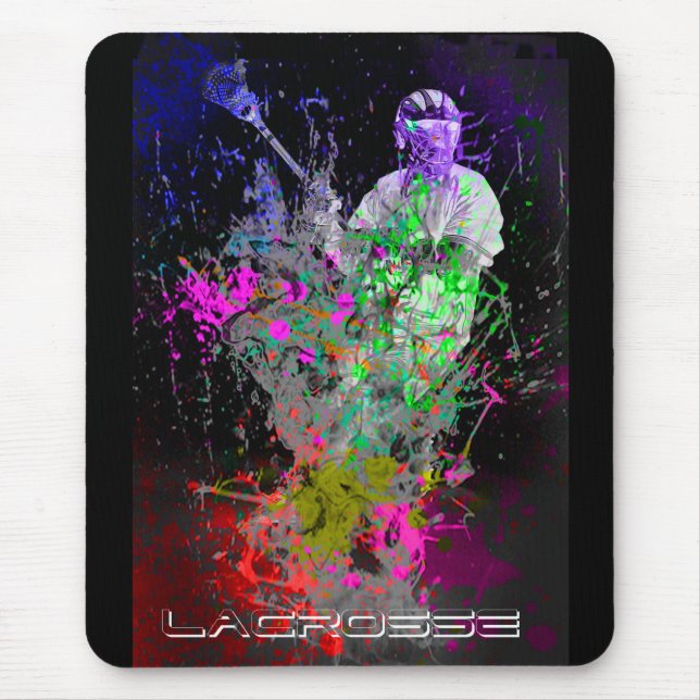 splatter lacrosse mouse pad (Front)