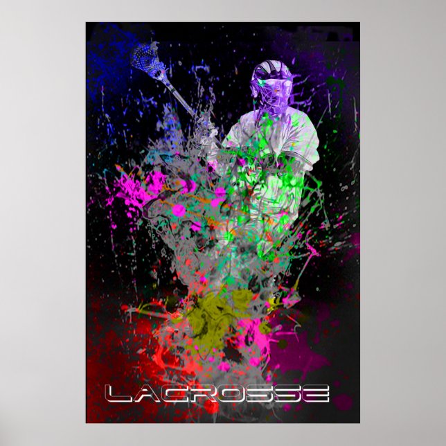 splatter lacrosse poster (Front)