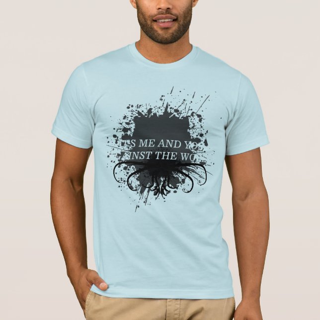 Splatter on Light Mens - Customised T-Shirt (Front)
