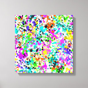 Splatter Paint Canvas Print