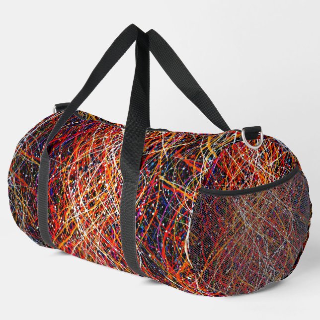 Splatter Paint Duffle Bag (Right Corner)