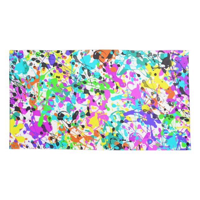 Splatter Paint Pillowcase (Back)
