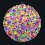 Splatter Paint Rainbow Bright Colourful Background Dartboard<br><div class="desc">This bright dartboard design has a rainbow of colour splashed on it in a splatter paint style. Reminiscent of fauvist and expressionist art, the pattern is done in shades of red, yellow, purple, green and blue. It's an abstract, whimsical design for an artist or anyone who needs some bold, vibrant...</div>